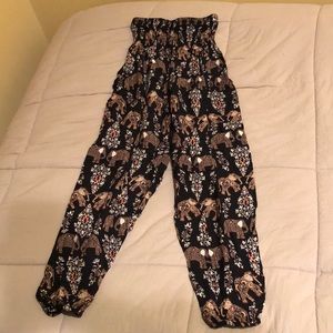 Elephant Pants, black, size medium